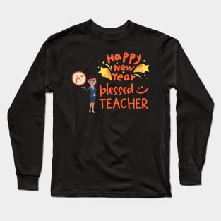 Teacher Squad Happy New year 2023 Long Sleeve T-Shirt